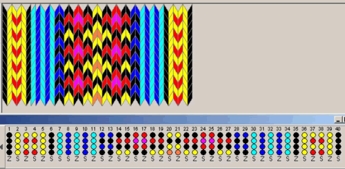 Простейшие цветные схемы для ткачества на дощечках