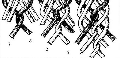 Схема плетения шнурка из бисера с подробным описанием