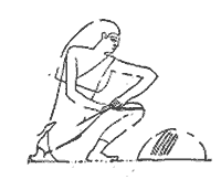 Приготовление ровницы в древнем Египте