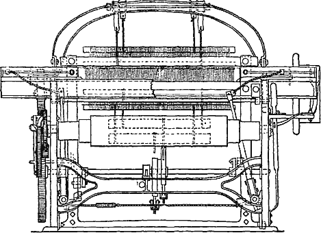 Механический ткацкий станок Робертса (из патента 1822 г.).