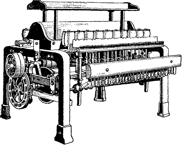 Мотальная машина Прайда 1822 г. (по Барлоу).