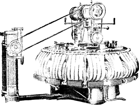 Гребнечесальная машина Нобля 1853 г. (по Йоганнсену).
