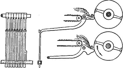 Трепальная машина Лорда с педальным регулятором (по Марсдену)