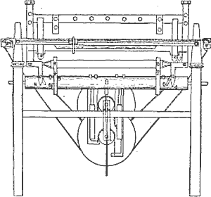 Вязальный станок Уайза 1769 г. (по патенту)