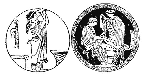 Веретенное прядение в древней Греции