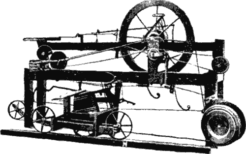 Модель мюль-машины Кромптона (из коллекции Кенсингтонского музея)