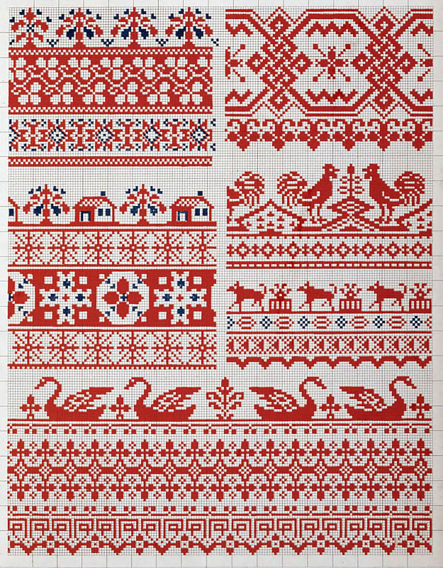 Схемы вышивки, похожие на «Скандинавские узоры» (№78773) по сюжету